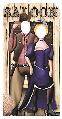 Star Cutouts Cut Out of Wild West Stand-in