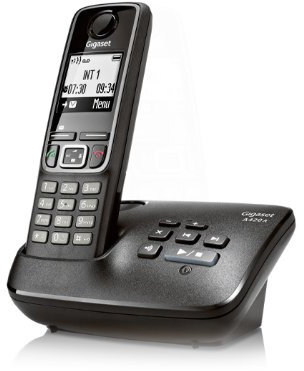 Gigaset S30852 A 420 A Telefono Cordless con Segreteria, Nero