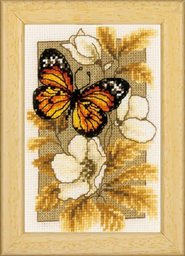 Vervaco Butterfly 1 Counted Cross Stitch Kit, Multi-Colour