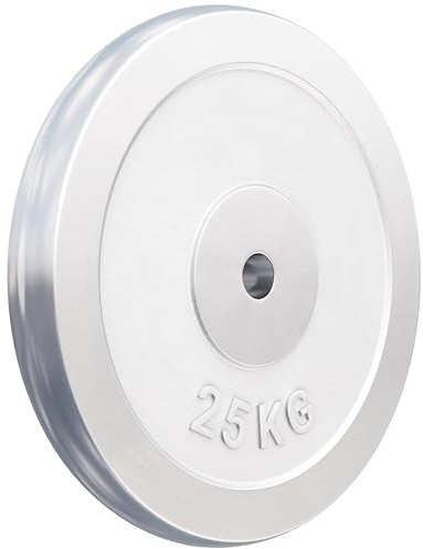 GORILLA SPORTS® Hantelscheiben 1,25–30 kg, 30 mm, Gusseisen, Chrom | Einzeln oder als Set, mit abgerundeten Kanten und glänzender Oberfläche; Gewichtsscheiben für Standard-Langhanteln