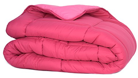 Trapunta caldissima piumone anallergico singolo - bicolor L929 FUCSIA