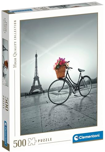 Clementoni 35014 Paris – Puzzle 500 Teile ab 9 Jahren, buntes Erwachsenenpuzzle mit kräftigen Farben, Geschicklichkeitsspiel für die ganze Familie, schöne Geschenkidee