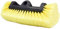 CARCAREZ Tête de Brosse de Lavage de Voiture de 25,4 cm avec Poils Doux pour Voiture, Camping-Car, Camion, Bateau, Camping-Car, Nettoyage extérieur, Jaune