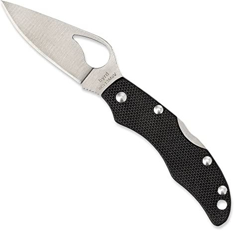 Spyderco By11gp2 Lame Fixe, Couteau de Chasse, Plein Air, Noir, 6.3 cm