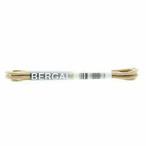 1 Paar Bergal Schnürsenkel dunkelbeige - rund - dünn - Ø 2,5 mm (75 cm)