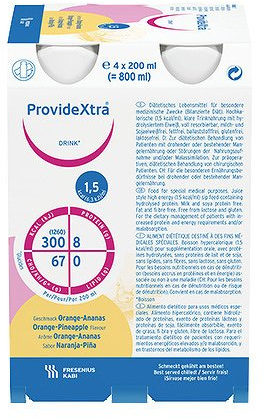 provide xtra drink orange ananas trinkflasche 4X200 ml