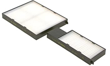 Bosch M2276 Standard Innenraumfilter - filtert Pollen und Staub - Ersatzfilter für bessere Luftqualität im Fahrzeuginnenraum - Set mit 2 Filtern