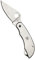 Spyderco Erwachsene Clipi Tool Geradkantiges Edelstahlmesser mit Spyder Edge Klinge Messer, Silber, 2