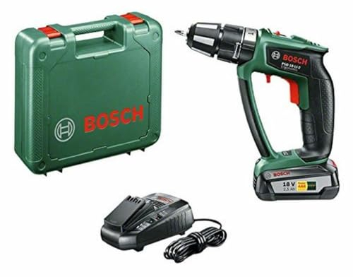 Bosch PSB 18 LI-2 Ergonomic- cordless combi drills (Lithium-Ion (Li-Ion), Black, Green)