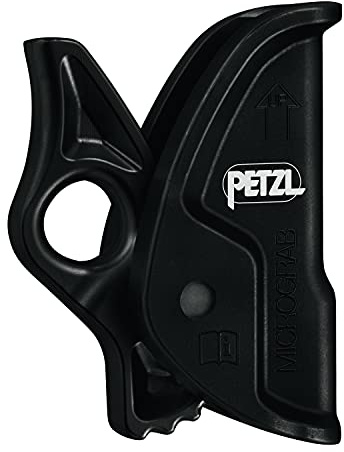 PETZL MICROGRAB Cam-Loaded Rope Clamp for Positioning Lanyards - Yellow/Black - 10-13 mm