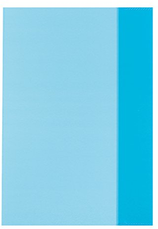 herlitz Heftschoner DIN A5, PP, transparent-blau VE=1
