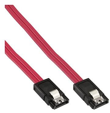 InLine 27303 - Cavo SATA 6Gb/s, con linguetta, 0,3 m