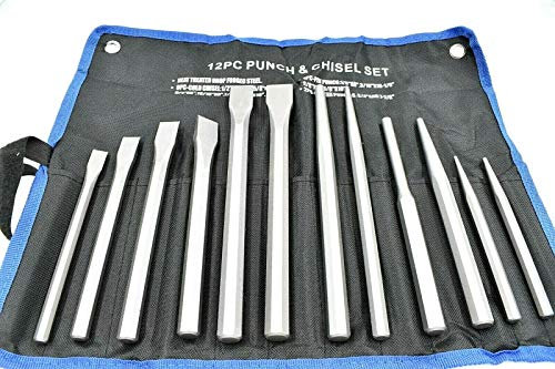 12pc H/DUTY PUNCH AND CHISEL SET PN105