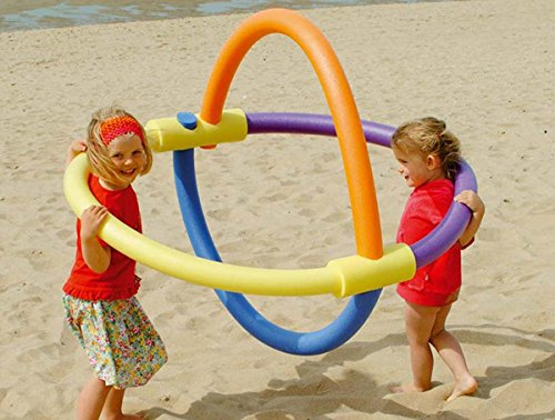 Schwimmnudel Set (2 Verbinder + 4 Nudeln, XXL-Set)