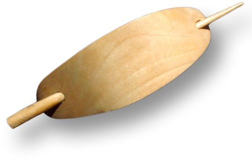 ISLAND PIERCINGS Haarspange Handarbeit aus Holz HS02, Unisex, ca. 11cm, 1 Stück