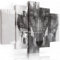 Feeby Frames, Leinwandbild Bilder Wand Bild - 5 Teile - Wandbilder Kunstdruck (Wolf SCHWARZ UND WEIß) 100x150 cm, Typ A