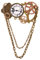 BLESSUME Steanpunk Gears Clock Brooch …