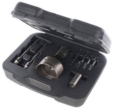 Silverline 633523 TCT Core Drill Kit 9pce 30, 50 and 110 mm