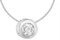 Tuscany Silver Damen Collier Sterling Silber Zargenfassung 5mm Rund Weiß Zirkonia 41cm/16'