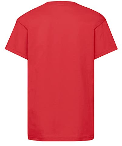 Fruit of the Loom T-shirt pour garçon, Garçon, rouge, 116 cm