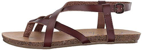 Blowfish Malibu Women's Granola Flat Sandal, Whiskey Dyecut Pu, 3.5 UK