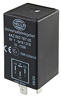 HELLA 4AZ 003 787-051 Blinkgeber - 6V - 4-polig - Anbau/gesteckt - elektronisch - mit Halter