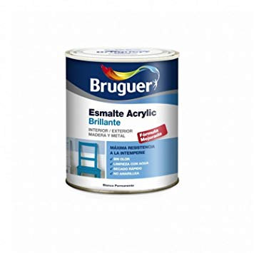 Bruguer Acrylic Multisuperficie Esmalte al agua Brillante Tabaco 250 ml