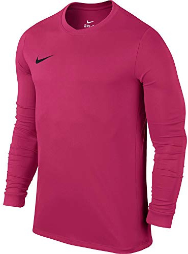 Nike LS Park VI Jsy – Long-Sleeved Shirt, Vivid Pink / Black, Small