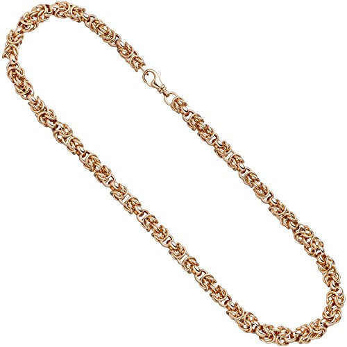 Jobo Damen-Halskette Statement aus 925 Sterling Silber rosegold vergoldet 7,2 mm 50 cm