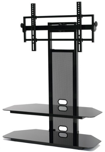 TransDeco Meuble TV, Acier, Noir, 80 Pouces