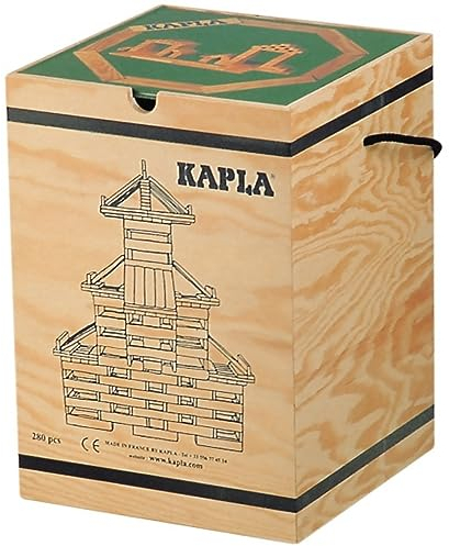 Kapla 280 Holzkiste mit Kunstbuch Grün (4+)