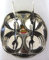 9 Piece Relish BBQ Pickle Sauce Chutney,Dip Server Dishes in Stainless Steel Thali & Small Katoris(Bowls)