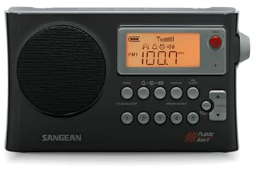 Sangean PR-D4W AM/FM Weather Alert Portable Radio with Bandwidth Narrowing, AM Auto Tracking
