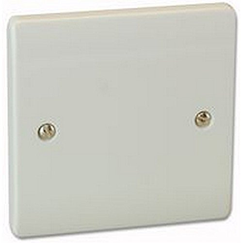 BLANKING PLATE 1 GANG Electrical Switches & Socket Outlets, BLANKING PLATE 1 GANG, Finish: White Moulded, Series: Curva, Colour: White, Mounting Type: Wall