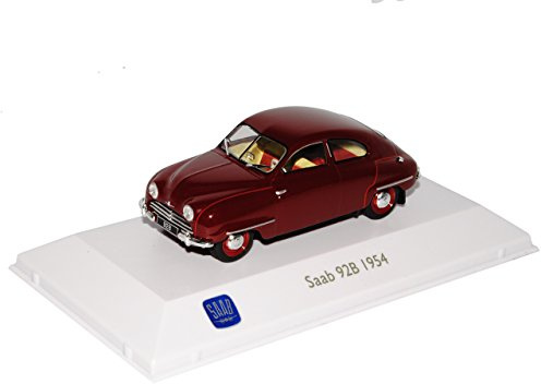 Atlas Saab 92B Coupe Rot Braun 1954 1/43 Modell Auto