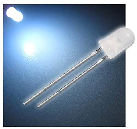 world-trading-net - 25 LEDs 5mm diffus purweiß Typ WTN-5-3800pw, Leuchtdiode, bedrahtet, Diode leuchtend, als Bauteil