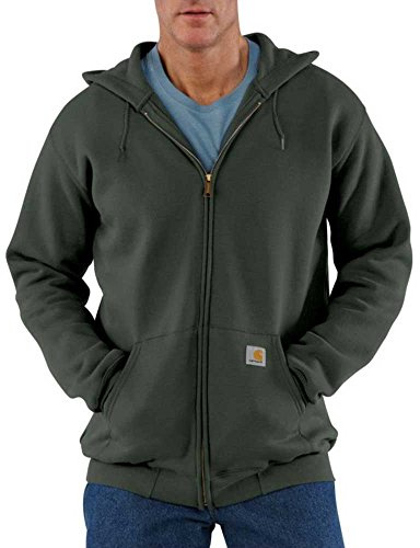 Carhartt Men's MidWeight Hooded Zip Front Sweatshirt - Green - XXXXL