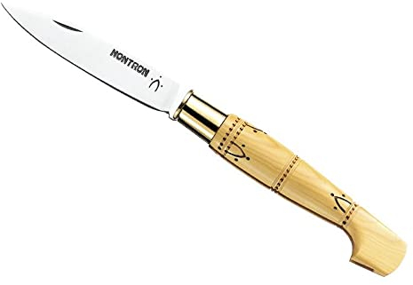 Nontron - Couteau de Poche Nontron N° 22 - Manche sabot en buis 10.5 cm
