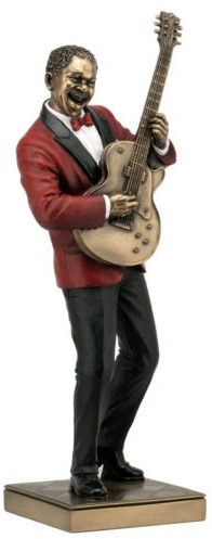 Gitarrenspieler-Statue, Skulptur, Jazzband-Kollektion