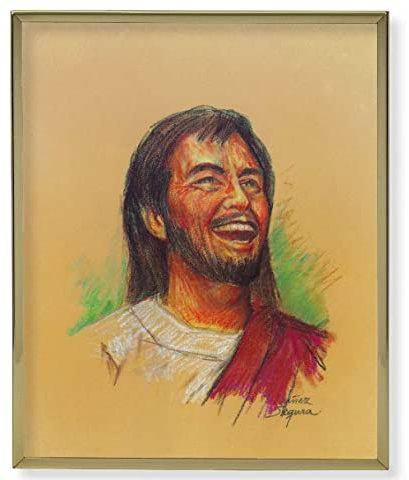 Laughing Jesus Original Rieur Jésus d'impression 8-1/2 x 11