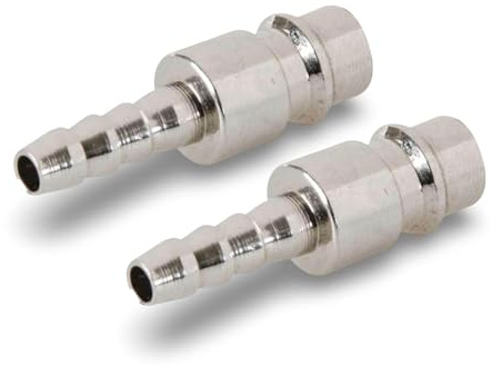 Dapetz ® Male Euro Air Line Hose Fitting Connector Coupler Bayonet to Barb Hose End Tail 6mm 2Pcs