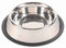TRIXIE ÉCUELLE EN INOX AVEC ANNEAU EN CAOUTCHOUC D=17CM 24853