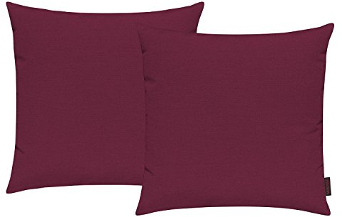 Magma Heimtex Fino Kissenhülle ca. 50 x 50 cm Farbe 50 Rot (2er Set)
