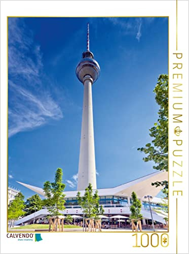 CALVENDO Puzzle Fernsehturm Berlin | 1000 Teile Lege-Größe 48 x 64 cm Foto-Puzzle für glückliche Stunden