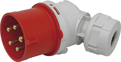 SIROX® Enchufe en ángulo CEE IP 44, 5 pines, 400 V, 6 h, corriente 32 A