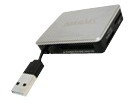 takeMS Cardreader Portable Silber Speicherkartenleser USB 2.0 für SD/MMC/MS/TF