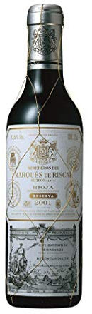 Vino tinto marques de riscal reserva botella 0.375 l