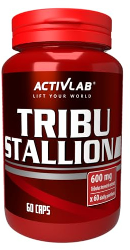 Activlab Tribu Stallion 60 Kapseln, Regeneration, Muskelmasse, 600 mg Tribulus terrestris Pflanzenextrakt pro Kapsel