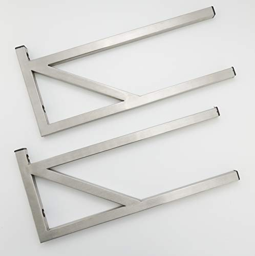 1 Set Halter für Waschtisch, Waschbecken, Handtuchhalter, Edelstahl, Länge 40cm