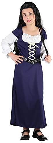 Rubies Blue, White, & Black Maid Marion Girl's Costume Set (Medium Size) - Perfect for Halloween, Themed Parties, Dress-Up, & Role-Play Halloween